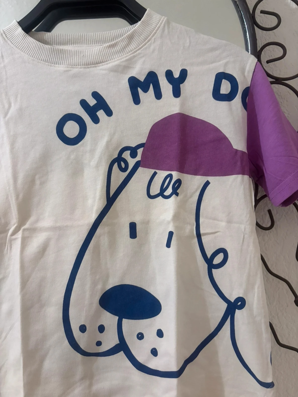 T-shirt Kiabi "Oh My Dog" bicolor - 8 anos – photo 3